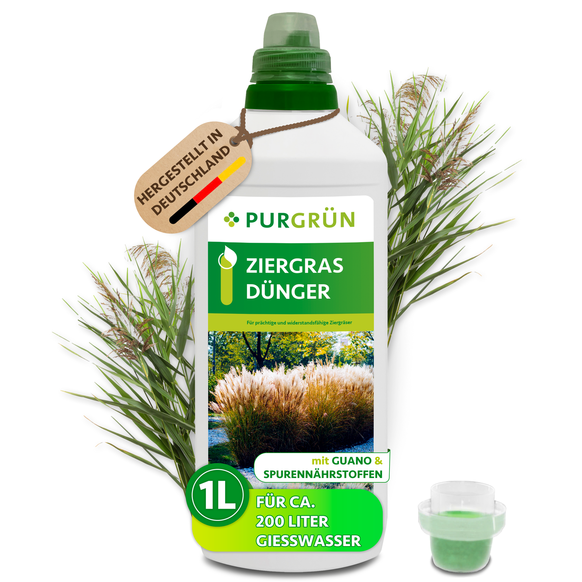 Purgrün Ziergras-Dünger 1 Liter