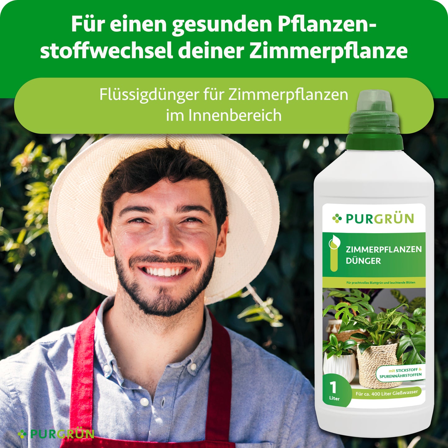 Zimmerpflanzen-Dünger 1 Liter - 3 für 2