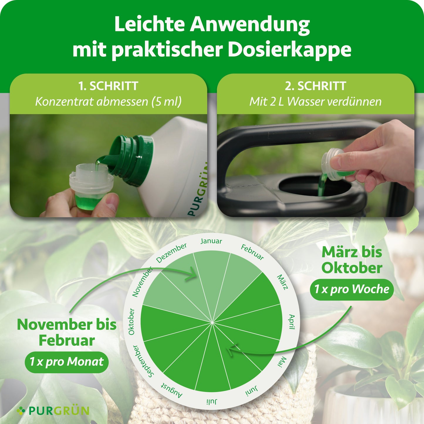 Zimmerpflanzen-Dünger 1 Liter - 3 für 2