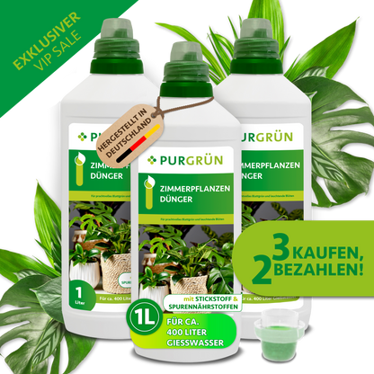 Zimmerpflanzen-Dünger 1 Liter - 3 für 2