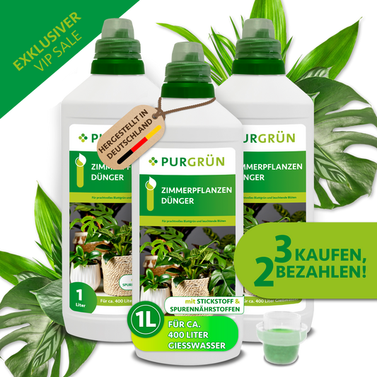 Zimmerpflanzen-Dünger 1 Liter - 3 für 2