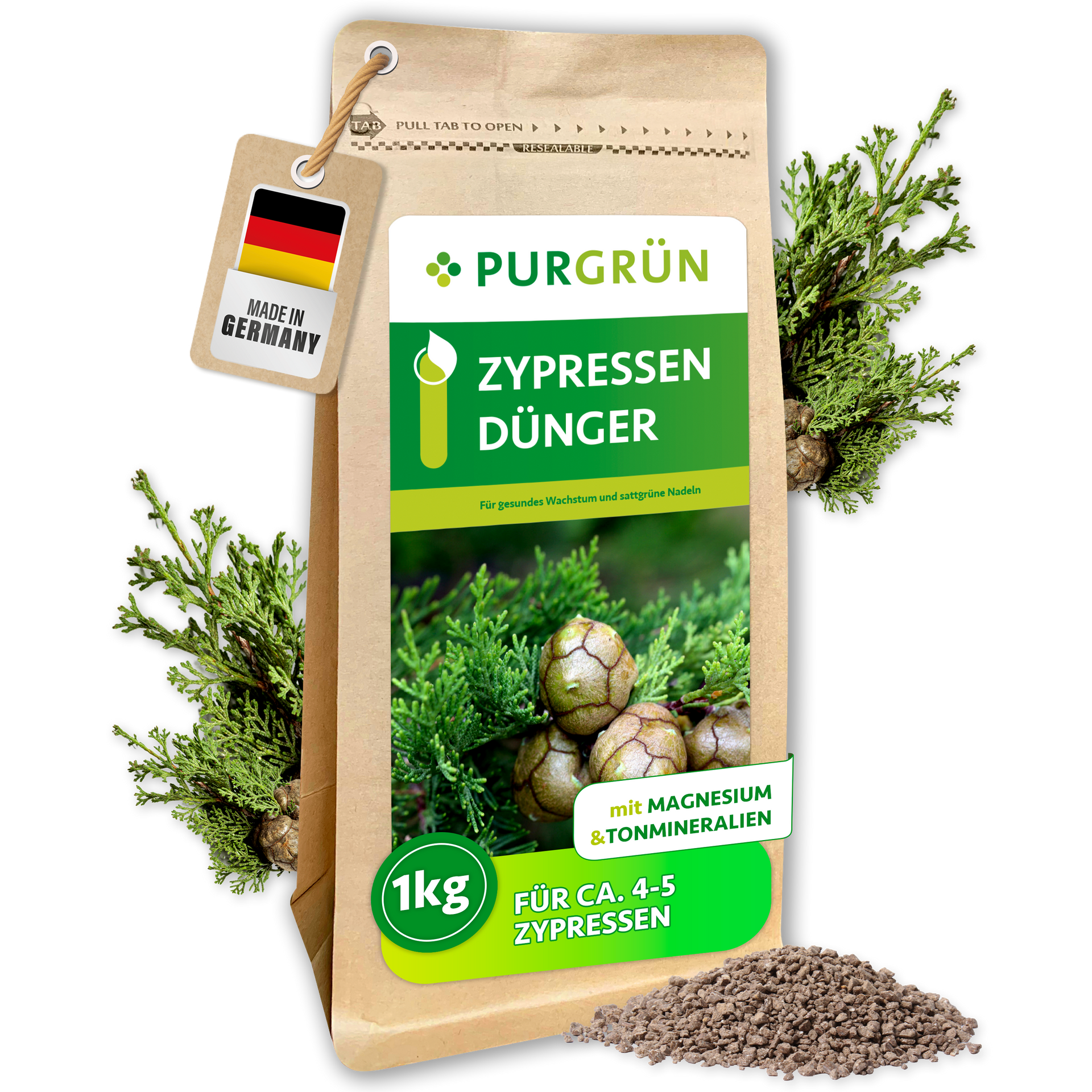 Purgrün Zypressen-Dünger 1 kg