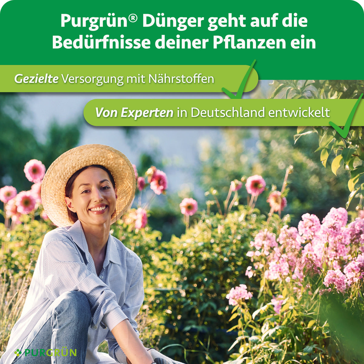 Purgrün Klassiker-Mix: gezielte Versorgung mit Nährstoffen, von Experten in Deutschland entwickelt.