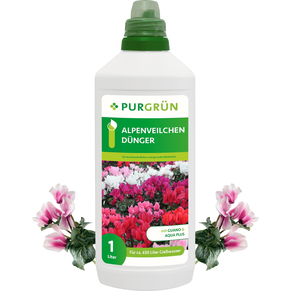 Alpenveilchen-Dünger 1 Liter - Purgrün