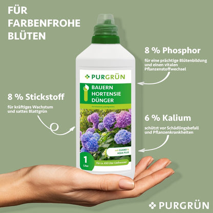 Bauernhortensie-Dünger 1 Liter - Purgrün