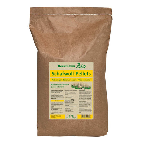 Beckmann Bio Schafwoll-Pellets 5 kg - Purgrün