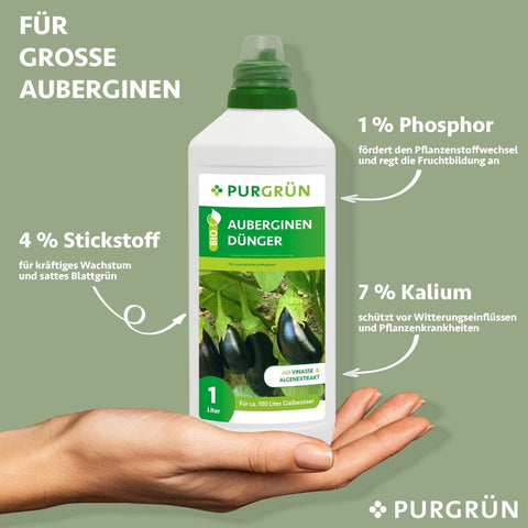 Bio-Auberginen-Dünger 1 Liter - Purgrün