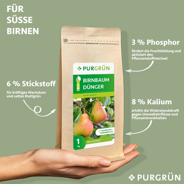 Bio-Birnbaum-Dünger 1 kg - Purgrün