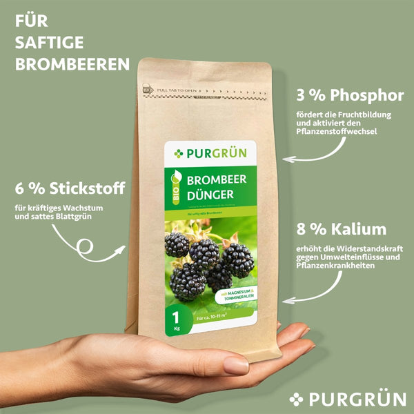 Bio-Brombeer-Dünger 1 kg - Purgrün