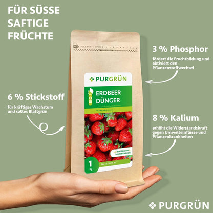 Bio-Erdbeerdünger 1 kg - Purgrün