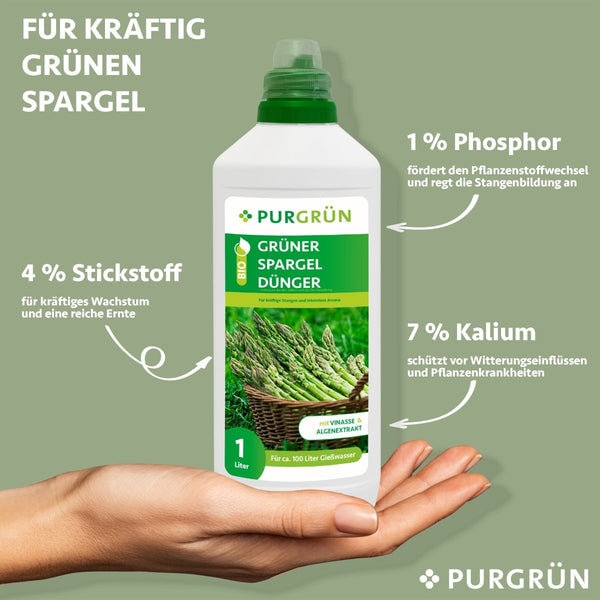 Bio-Grüner-Spargel-Dünger 1 Liter - Purgrün