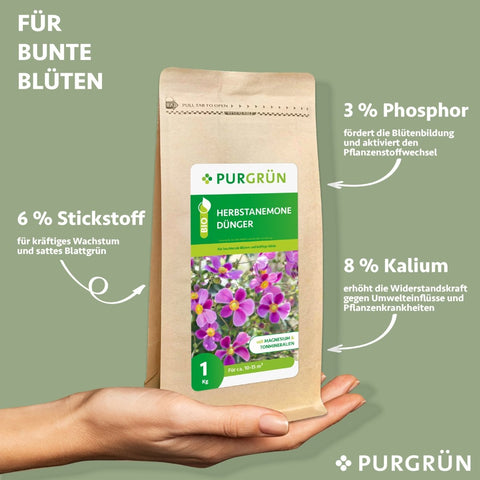 Bio-Herbstanemone-Dünger 1 kg - Purgrün