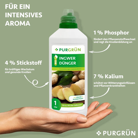 Bio-Ingwer-Dünger 1 Liter - Purgrün