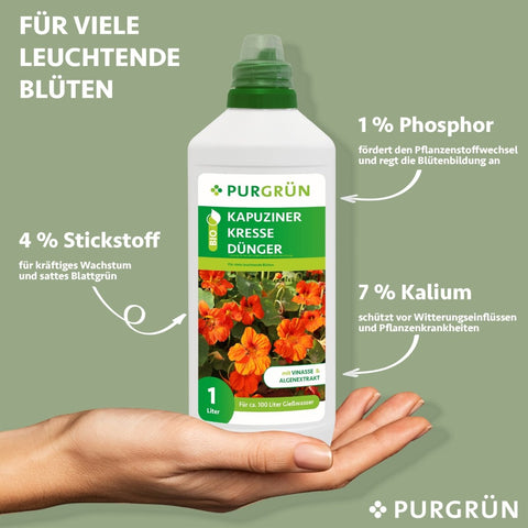 Bio-Kapuzinerkresse-Dünger 1 Liter - Purgrün