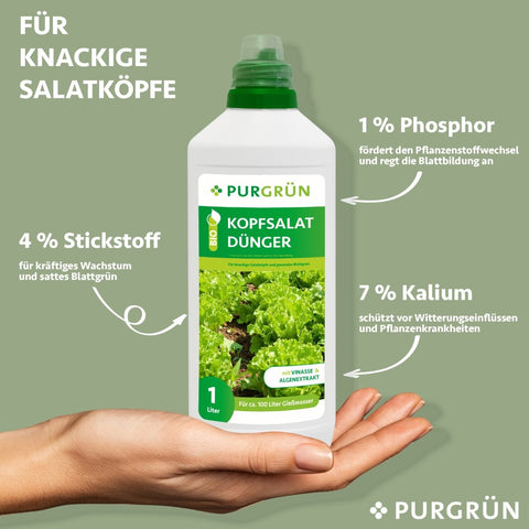 Bio-Kopfsalat-Dünger 1 Liter - Purgrün
