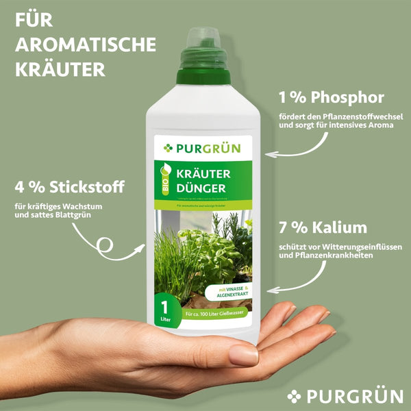 Bio-Kräuterdünger 1 Liter - Purgrün