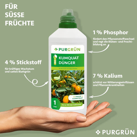 Bio-Kumquat-Dünger 1 Liter - Purgrün