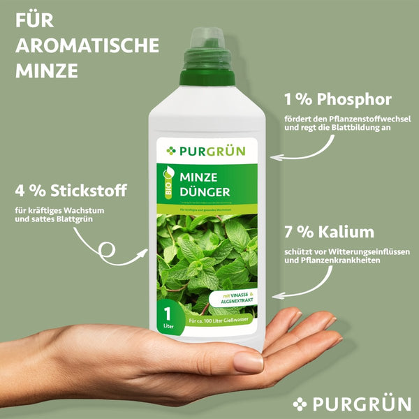 Bio-Minze-Dünger 1 Liter - Purgrün