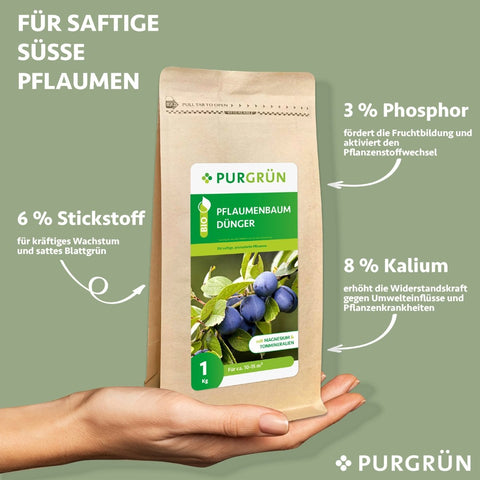 Bio-Pflaumenbaum-Dünger 1 kg - Purgrün