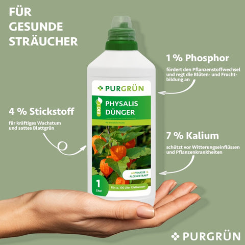 Bio-Physalis-Dünger 1 Liter - Purgrün