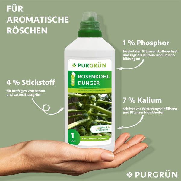 Bio-Rosenkohl-Dünger 1 Liter - Purgrün