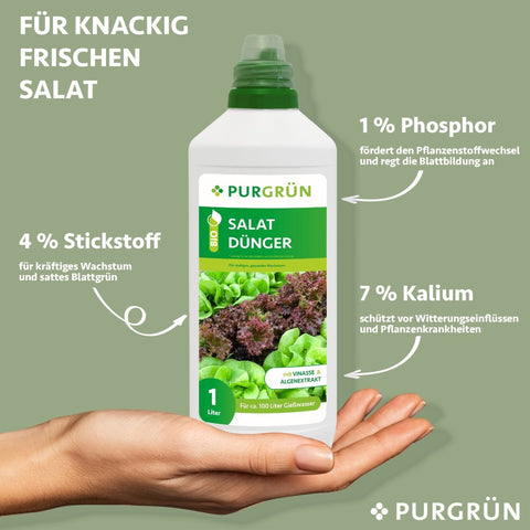Bio-Salat-Dünger 1 Liter - Purgrün
