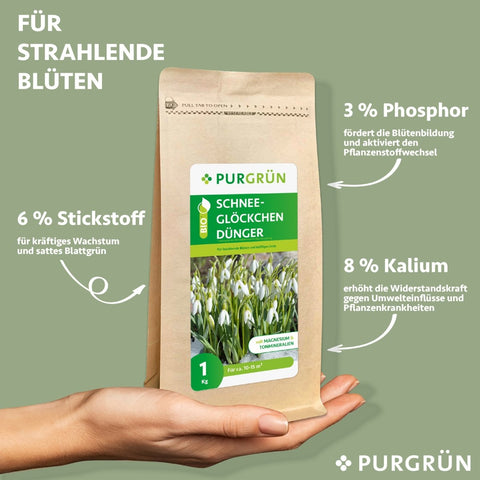 Bio-Schneeglöckchen-Dünger 1 kg - Purgrün