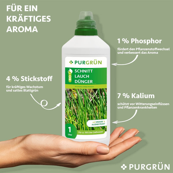 Bio-Schnittlauch-Dünger 1 Liter - Purgrün