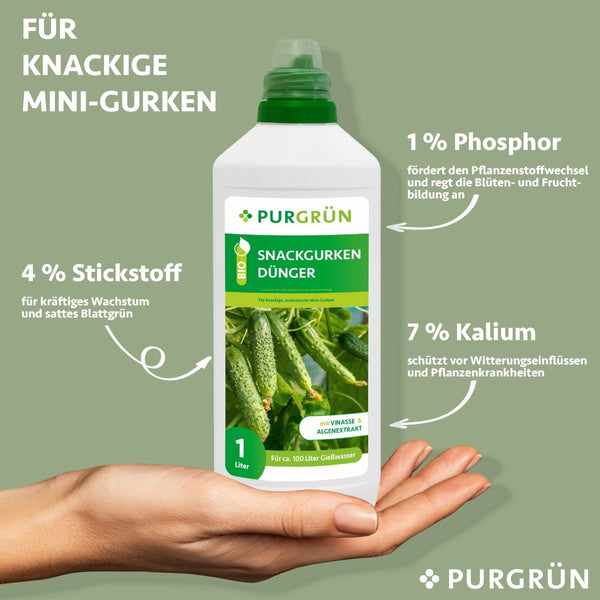 Bio-Snackgurken-Dünger 1 Liter - Purgrün