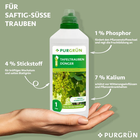 Bio-Tafeltrauben-Dünger 1 Liter - Purgrün