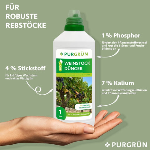 Bio-Weinstock-Dünger 1 Liter - Purgrün