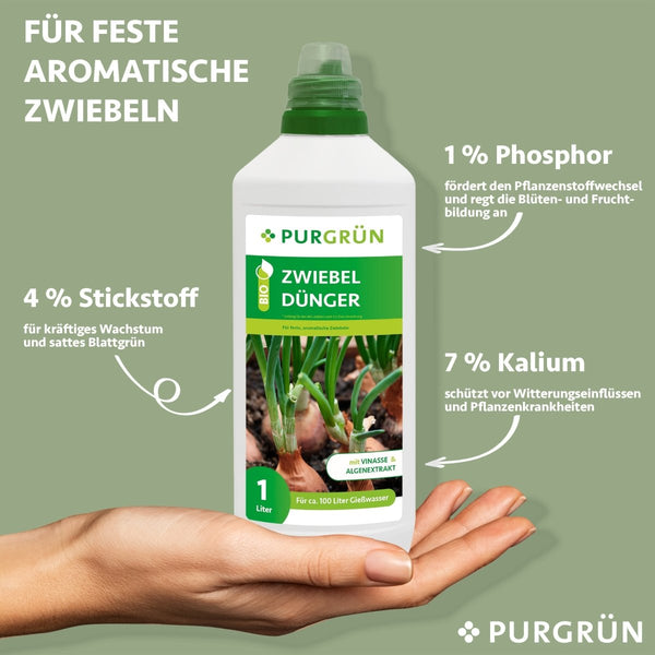 Bio-Zwiebeldünger 1 Liter - Purgrün