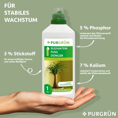 Elefantenfuß-Dünger 1 Liter - Purgrün