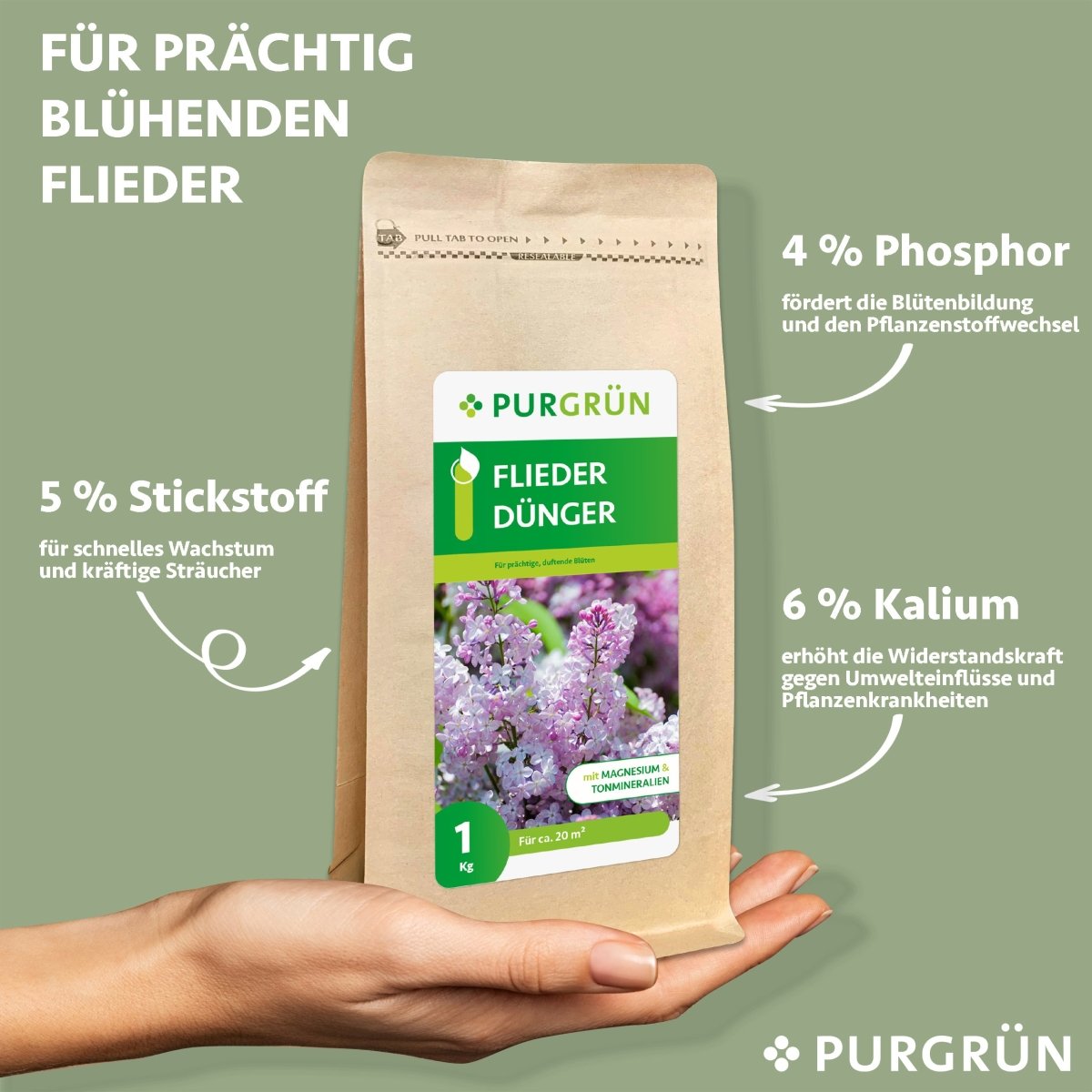 Fliederdünger 1 kg - Purgrün
