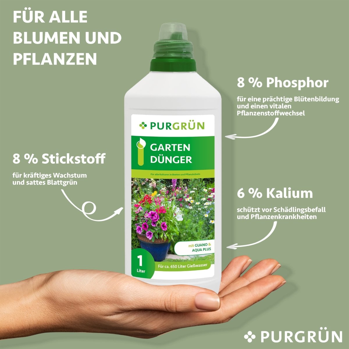 Gartendünger 1 Liter - Purgrün