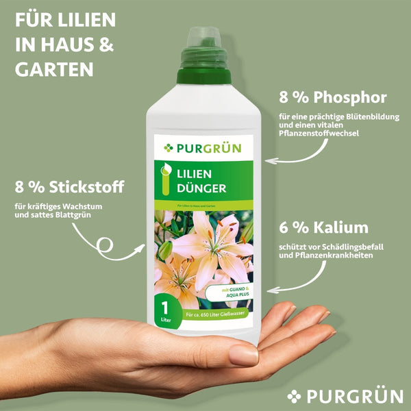 Lilien-Dünger 1 Liter - Purgrün