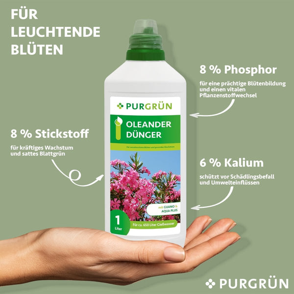 Oleander-Dünger 1 Liter - Purgrün