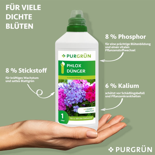 Phlox-Dünger 1 Liter - Purgrün
