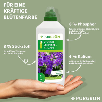 Storchschnabel-Dünger 1 Liter - Purgrün