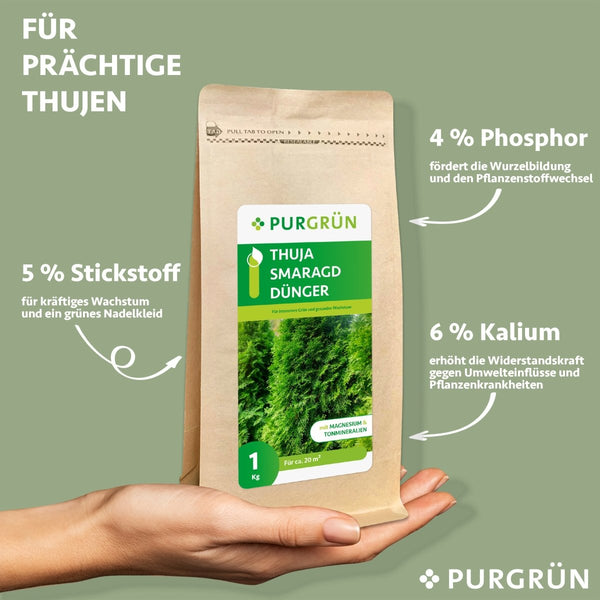 Thuja-Smaragd-Dünger 1 kg - Purgrün